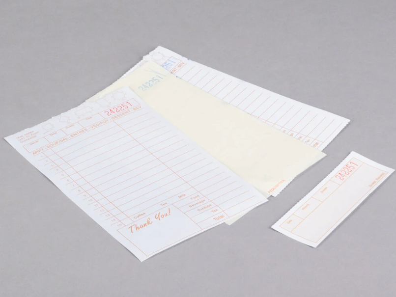 3 Part Guest Check with Beverage Lines - 2000/Case