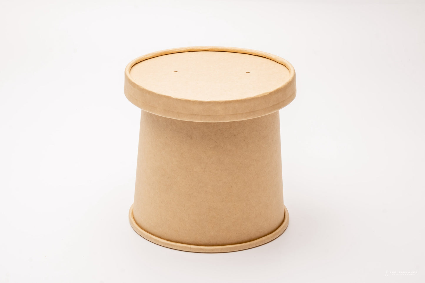 Kraft Paper Food Cup with Vented Lid 250ml/8.4oz [Pack of 250]