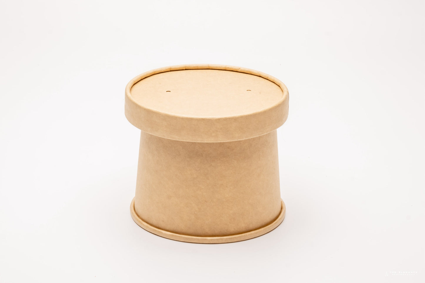 Kraft Paper Food Cup with Vented Lid 250ml/8.4oz [Pack of 250]