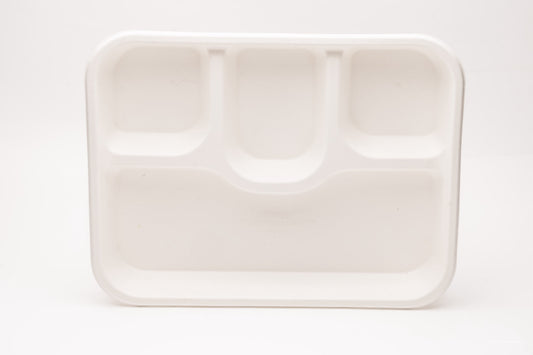 BAGASSE 4 CP MEAL TRAY [25 Pack]