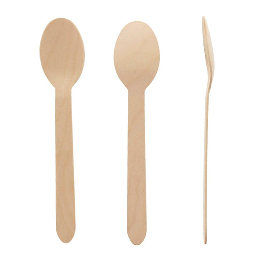 140 MM Wooden Spoon [ Pack of 100 ]