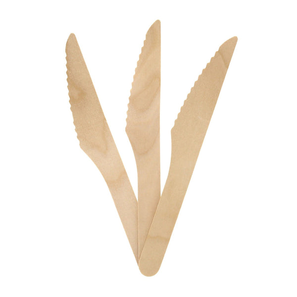 165 MM Wooden Knife [Pack of 100]